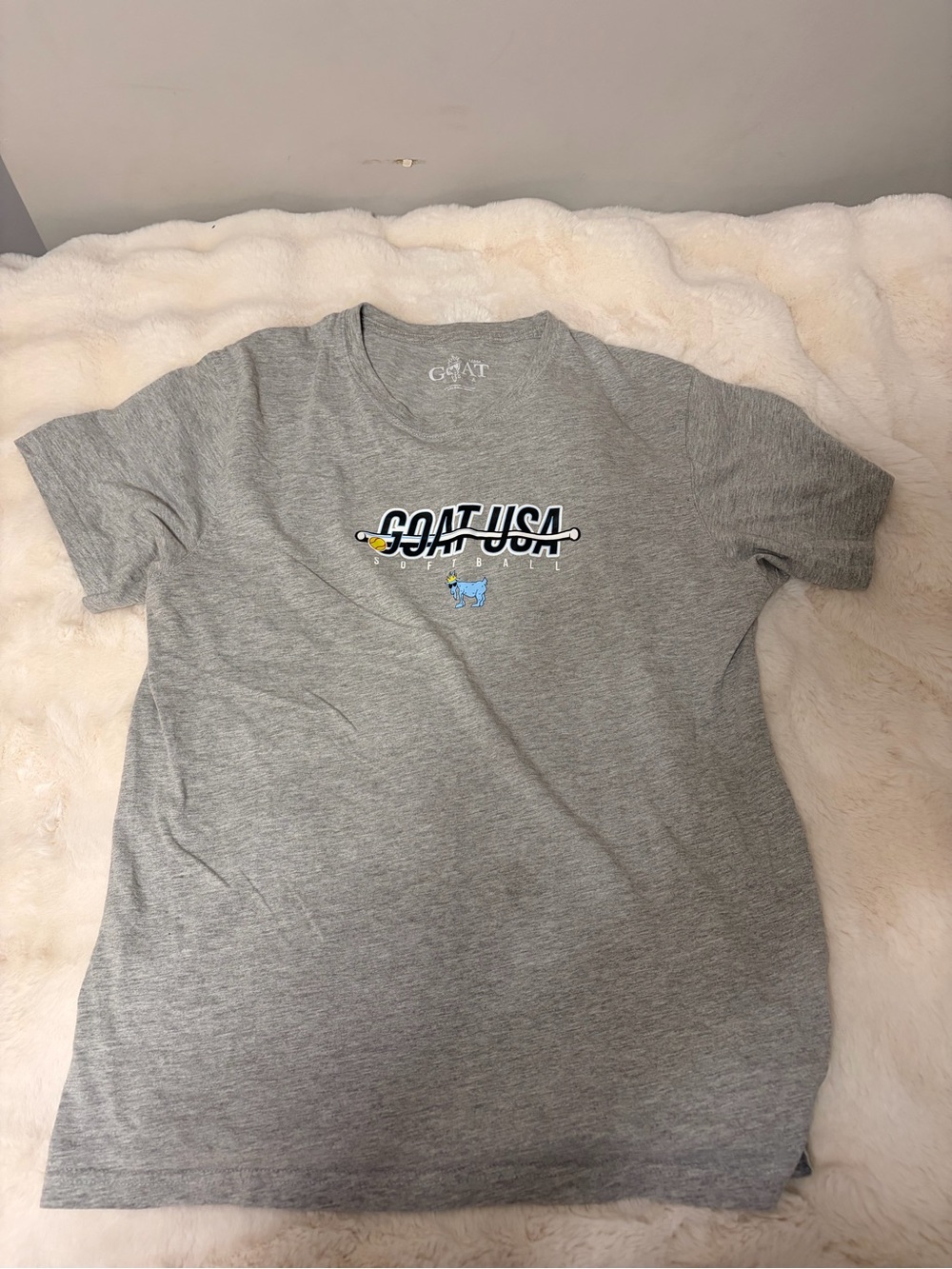 GOAT USA Gray Short-Sleeve Graphic Tee